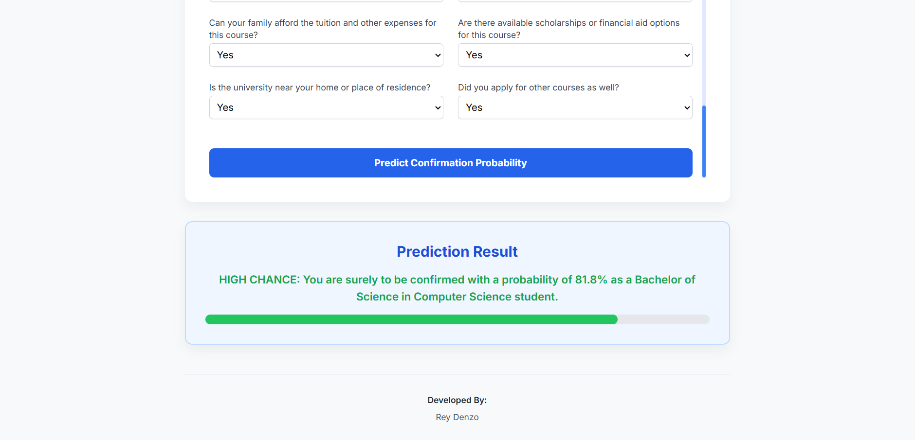 Final Probability Score