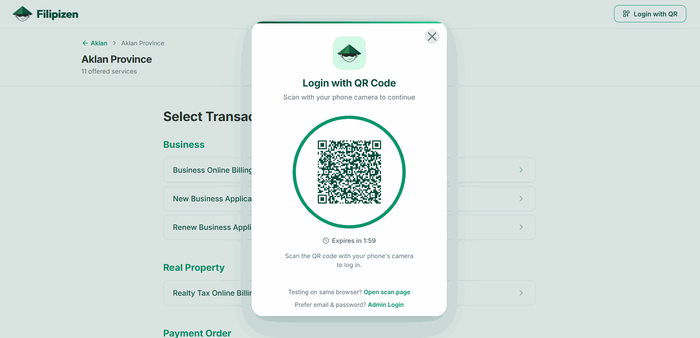 Mobile QR Scan & Dashboard