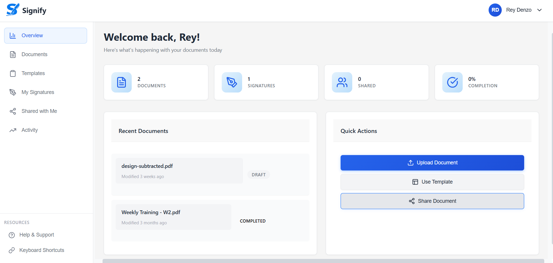 Document Preparation Dashboard
